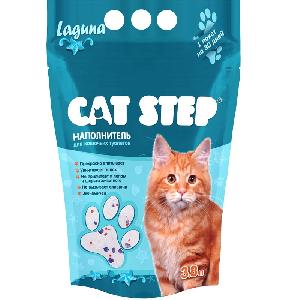 Наполнитель для кошачьего туалета Cat Step Лагуна силикагель 3,8 л.
